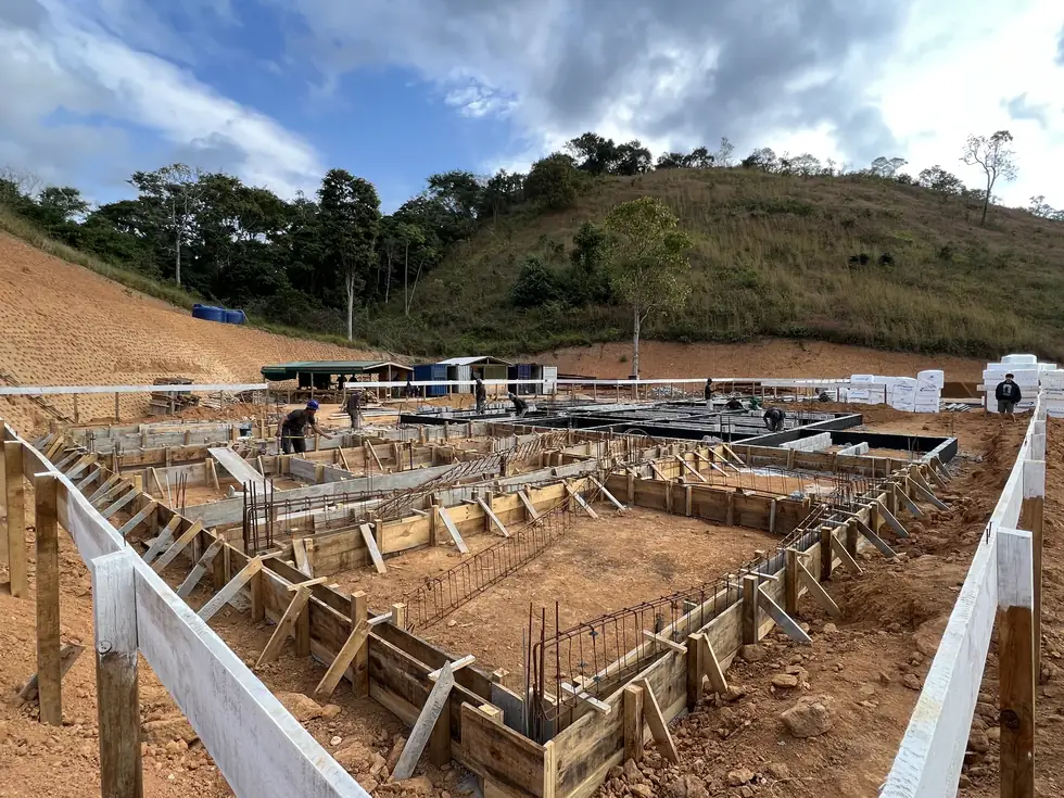 Locação e formas da fundação — NS Engenharia